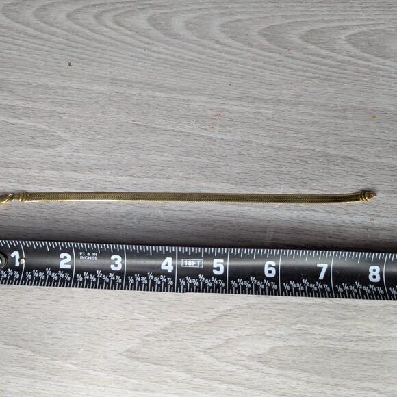 Vintage Milor Italy 14k Gold Herringbone Bracelet 8" w/Lobster Claw Clasp Signed - Picture 10 of 15